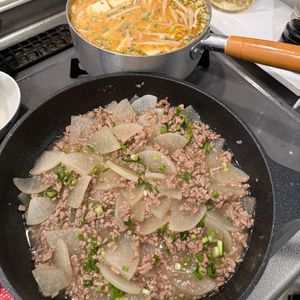 ぽむぽむぷりん🐶🍮の作ってみた!投稿(ご飯がすすむ♪【大根のうま塩そぼろ煮】)