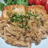 よっこの作ってみた!投稿(焼き肉のたれで☆マヨガーリック豆腐ステーキ☆)