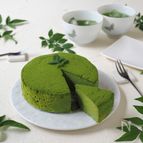 抹茶の豆腐スフレチーズケーキ