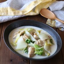 鶏肉と白菜のミルク煮