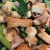 1114007の作ってみた!投稿(【らくレピ】豚肉と絹厚揚げと小松菜のスタミナ旨だれ炒め)
