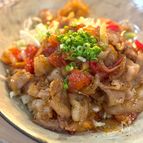 【こくうま！】豚バラとトマトの焼肉だれ照り炒め