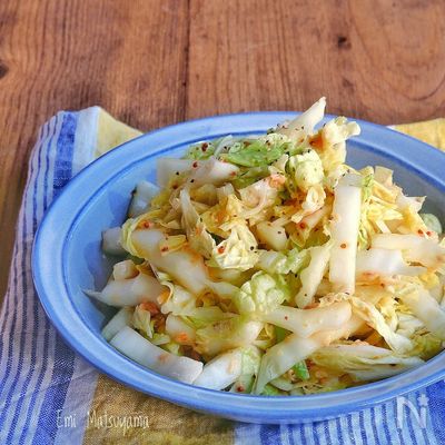 ポリ袋で簡単！白菜とツナの粒マスタードマリネ
