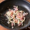 【ほうれん草とベーコンの豆乳レモンパスタ】さっぱりクリーミーの工程2
