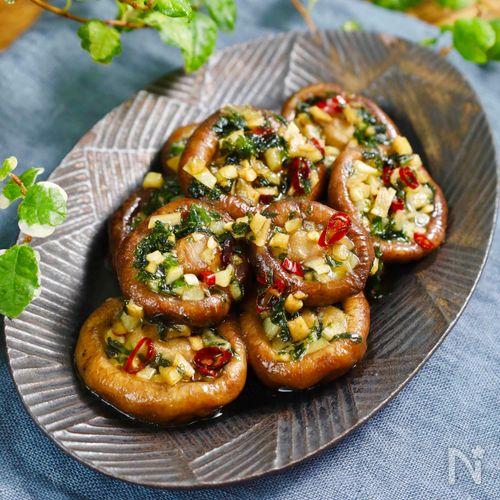 【エスカルゴ風しいたけソテー】追いパン粉で激ウマ！