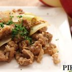 すりおろしりんごの豚肉炒め。