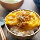 卵のしらす入り生姜焼き