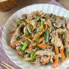 野菜たっぷり栄養満点【混ぜて焼くだけ！プルコギ炒め】