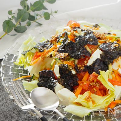 野菜がぺろり♪絶品ドレッシングでチョレギサラダ