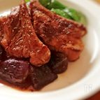 ご飯がススム！なすとスペアリブのバルサミコ酢風味