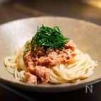 さっぱりコク旨！梅とツナの冷製そうめん