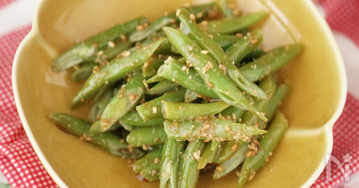 【自慢の和え衣】色んな野菜に応用可能✿さやいんげんの胡麻和え