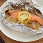 こっそりカサ増し♪鮭のホイル焼き～きのこレモンバター～