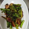 鶏皮坊主の作ってみた!投稿(菜の花と長いものてり焼き)