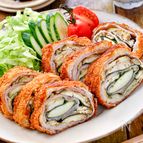 【なすのミルフィーユとんかつ】さっぱり食べれる♪