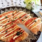 中からチーズがとろ〜り♡Wチーズのもっちり明太ガレット♪