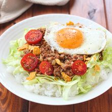 【タコライス】火を使わずレンチンで!