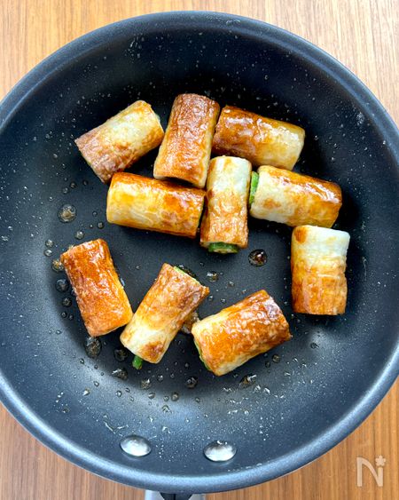 甘辛オクラちくわ作り方3