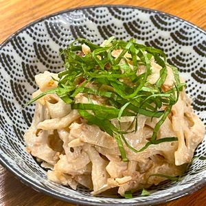 michuの作ってみた!投稿(【梅マヨれんこん】レンジで簡単♪箸が止まらない！)