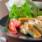 巻くだけ簡単✨明太ささみ春巻き🐔