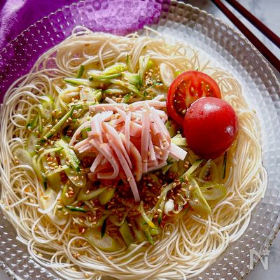 【旨塩ネギまみれ素麺】おいしさ爆発!普通の素麺に飽きたら