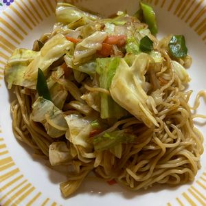 万福の作ってみた!投稿(ガッツリ男子に捧ぐ！『屋台風ソース焼きそば』)