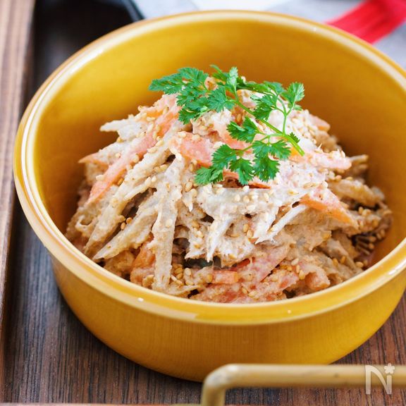 ポイントは下味♪こく旨濃厚〜♪『デリ風♡ごぼうサラダ』