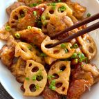 ご飯がすすむ【鶏れんこんの甘酢照り焼き】