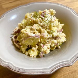 ゆかりの作ってみた!投稿(レンジで6分！【さつまいものデリ風ツナマヨサラダ】)