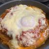 385456の作ってみた!投稿(重ねて煮るだけ！とろ〜り卵とチーズのミートポテトトマト)