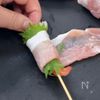 エビの肉巻き串の工程2