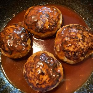 のんちの作ってみた!投稿(＼水切りなし／ふわふわ豆腐ハンバーグ)