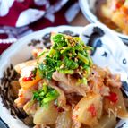 【大根消費】レンジだけで味がしみしみ！甘辛コクうま豚こま大根