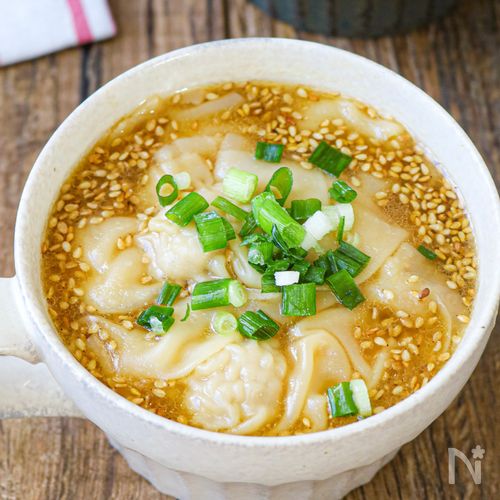 とろとろ♡生姜香る♪【旨だしワンタンスープ】煮るだけ簡単!