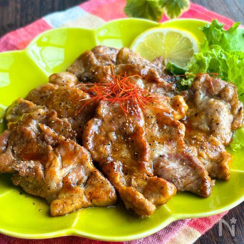 冷めても柔らか♡豚肉のカレー風味はちみつ醤油照り焼き