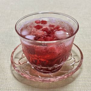 キャピタンの作ってみた!投稿(ブルーベリーのシュワシュワドリンク)