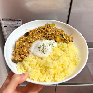 ケの作ってみた!投稿(美味しく節約！子供が喜ぶ『豆腐とひき肉と野菜のキーマカレー』)