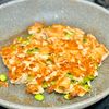 【鶏むねの枝豆チーズ焼き】フライパンのみ◎混ぜて焼くだけ!の工程4