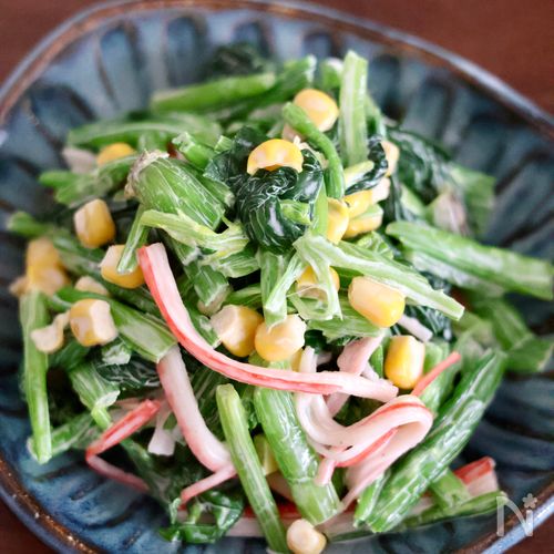 簡単で美味しすぎる!ほうれん草のマヨサラダ