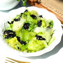 秒で消えた!レタスのごま油和え