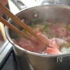 豚肉と白菜の中華春雨スープの工程3