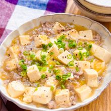 【柚子胡椒風味の和風麻婆豆腐】ほどよいピリ辛感がやみつき！