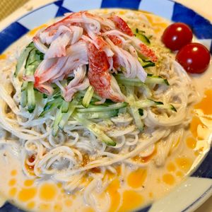 hananekoの作ってみた!投稿(担々風サラダそうめん【#簡単 #混ぜるだけ #ランチ】)