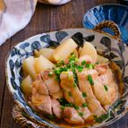 レンジで味染み！大根と鶏肉の煮物