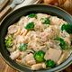 【むね肉とベーコンのクリーム煮】下処理なしで驚くやわらかさ♡