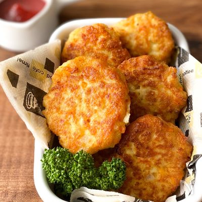 節約ヘルシー♡【 ツナと豆腐のチキンナゲット風 】