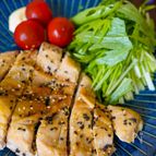 火を使わずに簡単♪『生姜醤油ごまチキン♪』