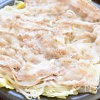 ワンパン【キャベツともやしの豚バラ蒸し】簡単ヘルシーコク旨！