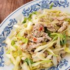 【レンジで簡単】豚と長ねぎの中華風ピリ辛あえ