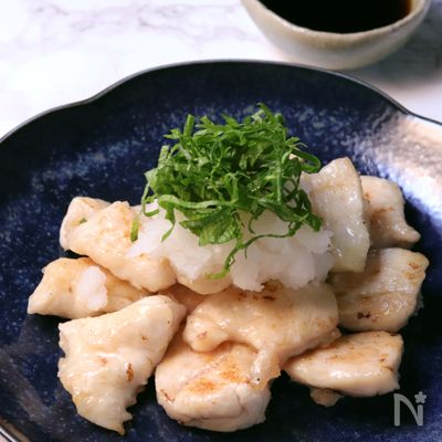 しっとりやわらかい♪鶏むね肉おろしポン酢